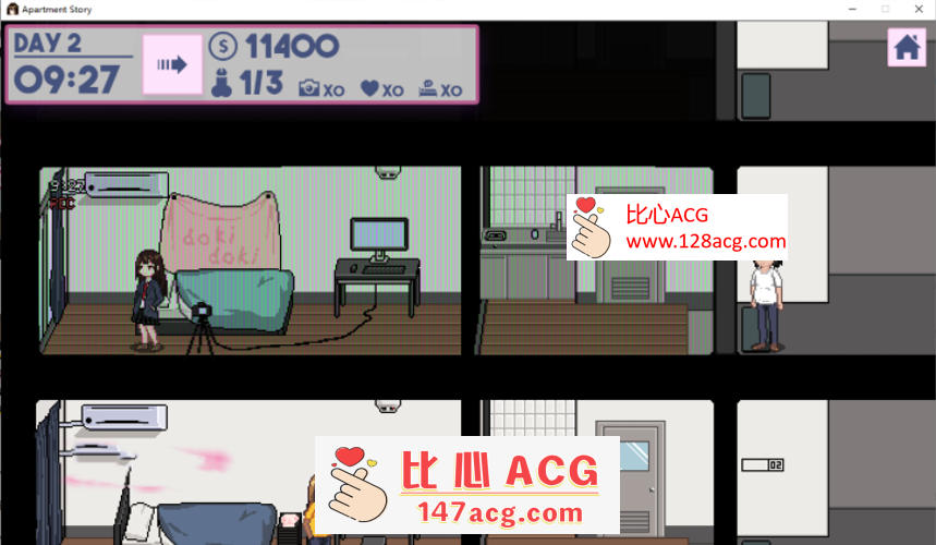 图片[2]-【互动SLG/中文/全动态】[像素风]Flat Story-公寓物語 DL官方中文版【新作/150M】【PC端】-柠檬ACG