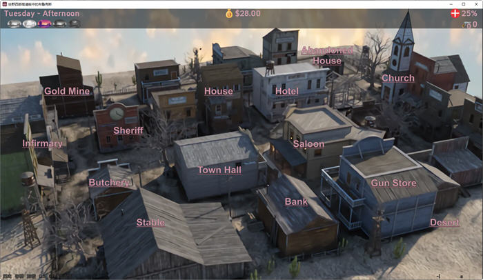 图片[3]-狂野西部的布鲁克斯 ver0.60 汉化版 PC+安卓 沙盒SLG游戏 1.7G-柠檬ACG