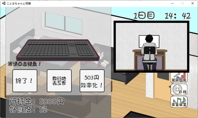 图片[3]-和琴羽酱的同居生活 精翻汉化版 养成SLG游戏 200M-柠檬ACG