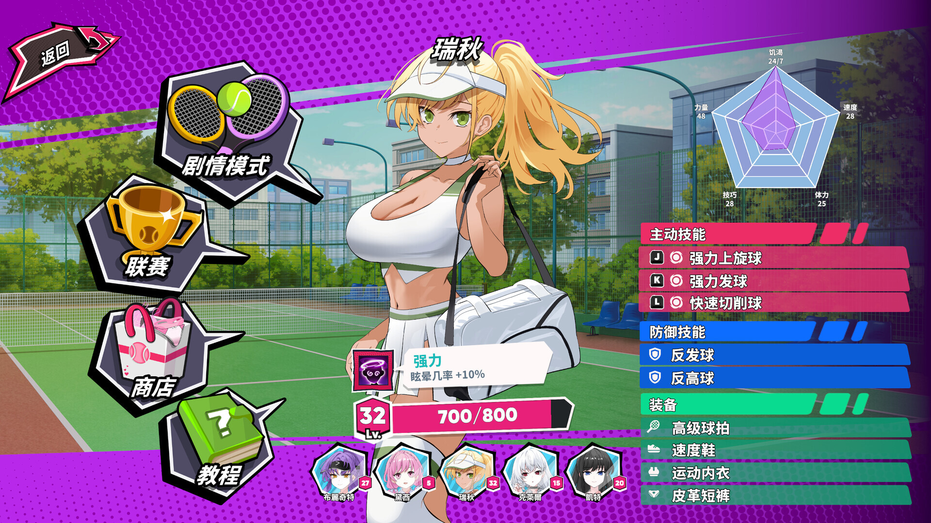 图片[2]-【亚洲风SLG/动态/PC】网球天使 TENNIS ANGELS EX STEAM官方中文步兵版 [PC]-柠檬ACG