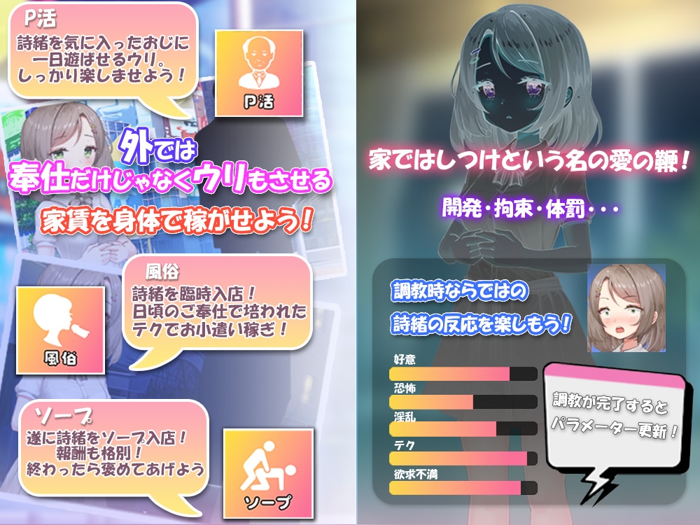 图片[2]-【日式SLG/互动养成/援交露出/PC】将纯真少女调教成我喜欢的模样～收留无家可归的少女并进行情色开发！宠爱还是欺凌全凭我的喜好～   AI汉化版 [PC]-柠檬ACG